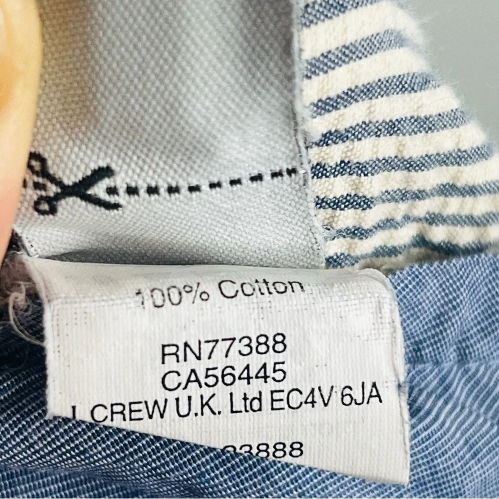 J. Crew Club Searsucker Bermuda Cotton Shorts 32W